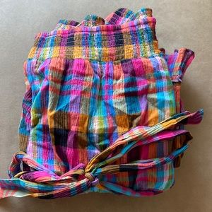 Plaid Print Maxi Dress